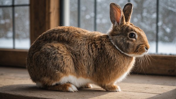 How to create a safe indoor environment for a pet rabbit during the British winter?